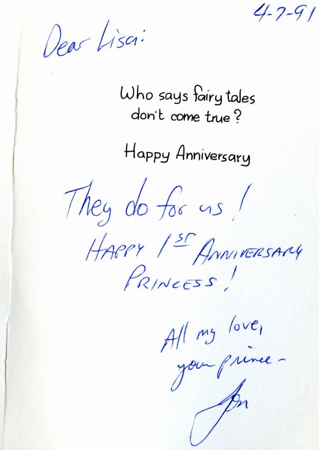 First Anniversary Card Jon2