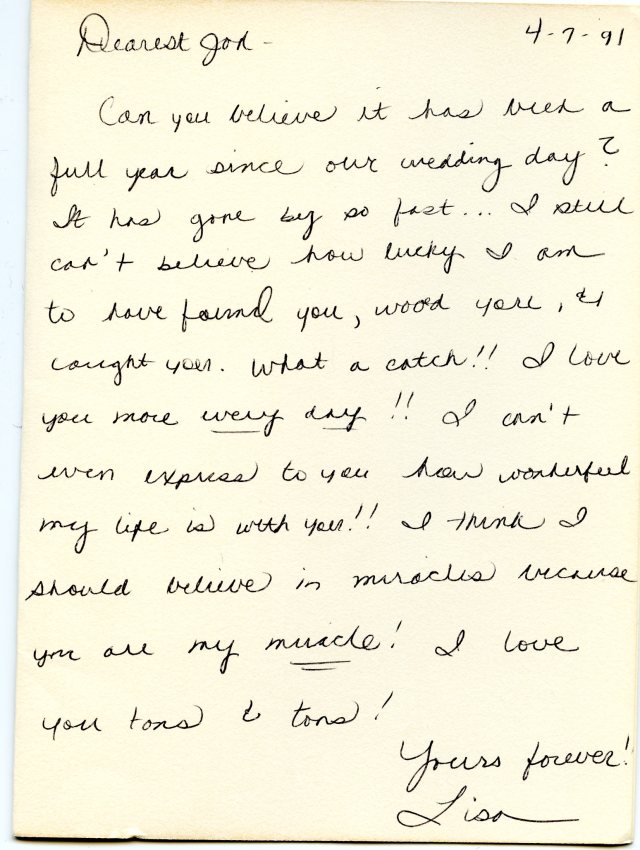 First Anniversary Card Lisa2