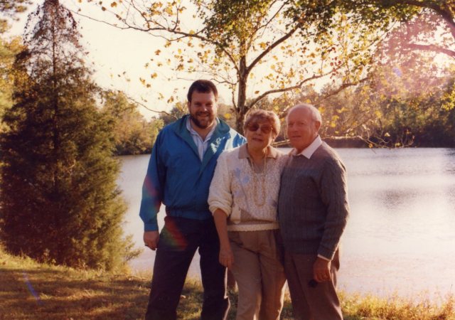 Dad, Grandma Estelle and Grandpa Max